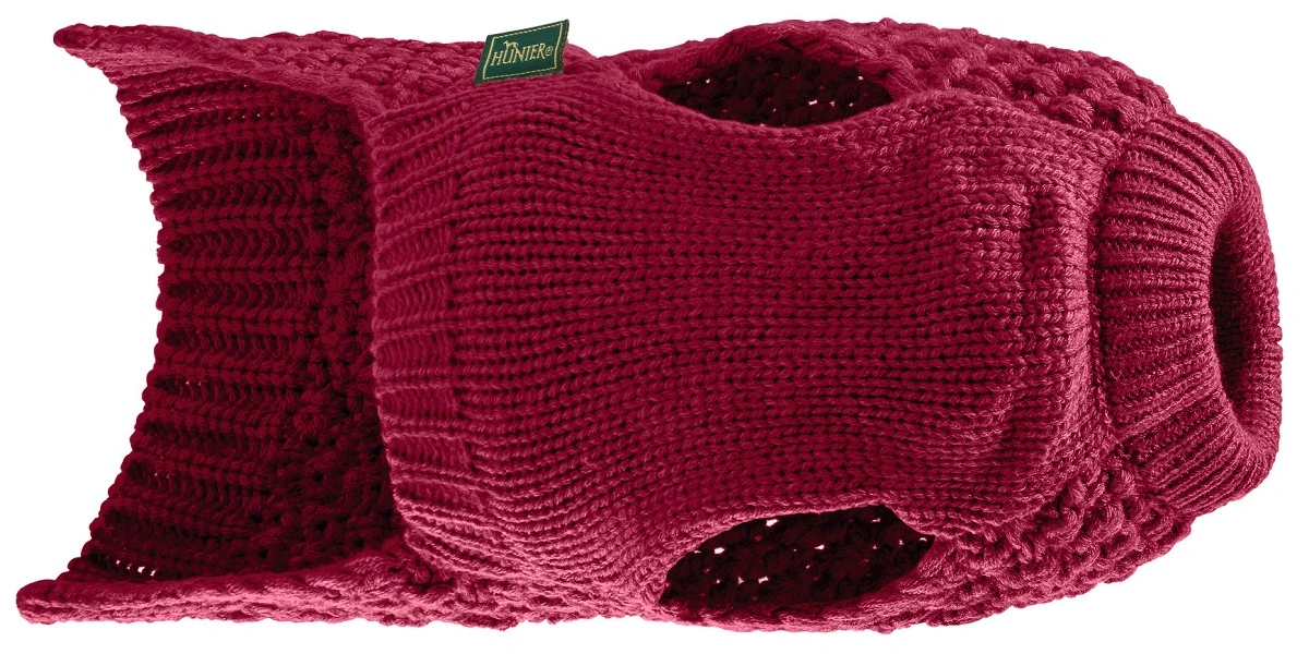 Hunter Malmø pullover strik bordeaux str. 45